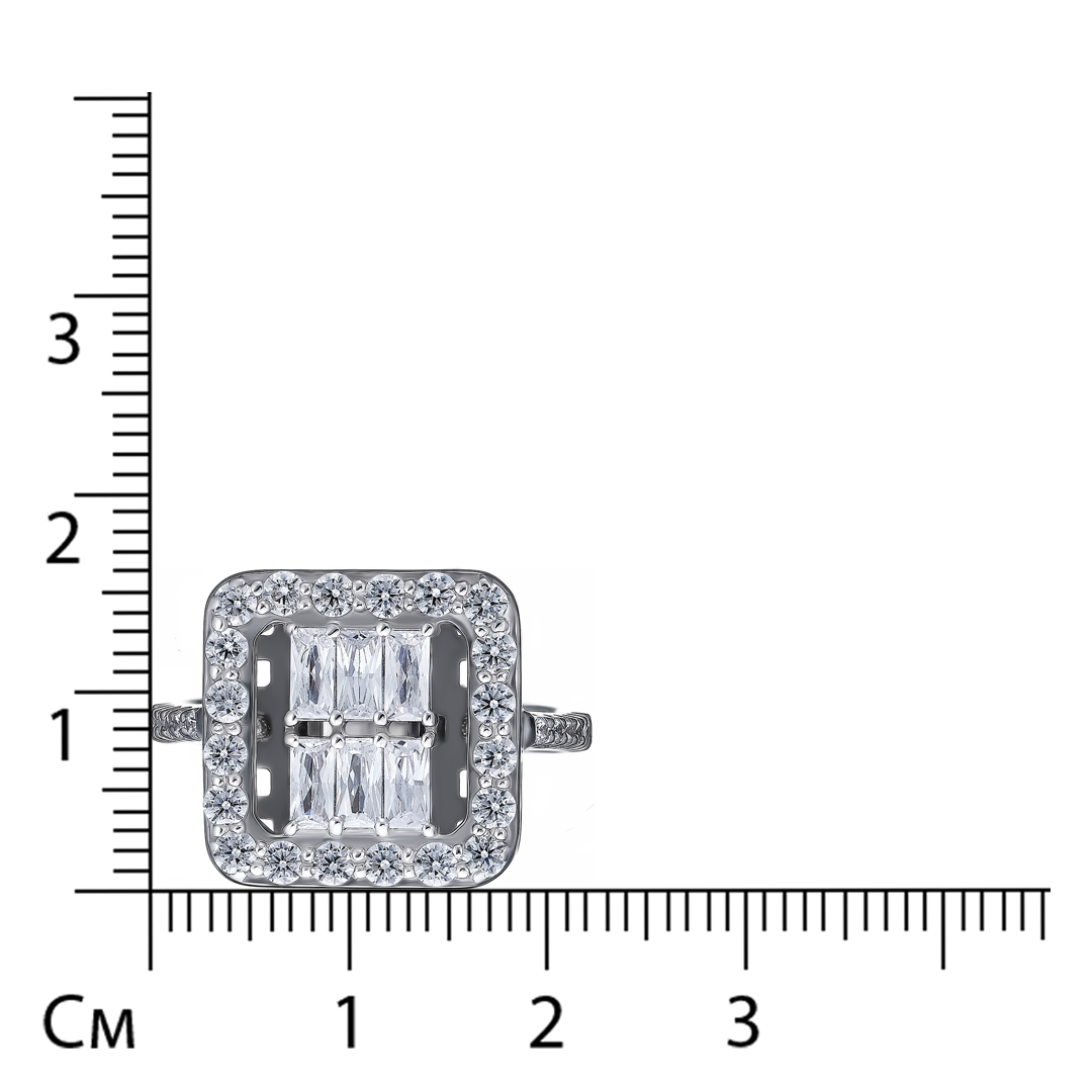 Серебряное кольцо с фианитами