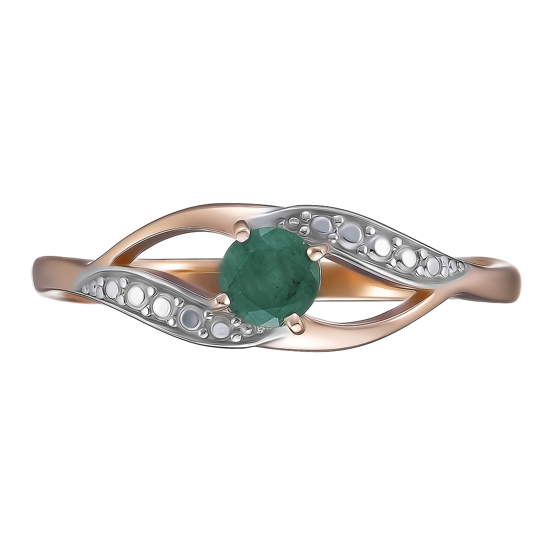 Серебряное кольцо с изумрудом