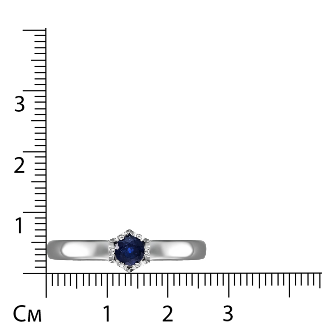 Серебряное кольцо с сапфиром