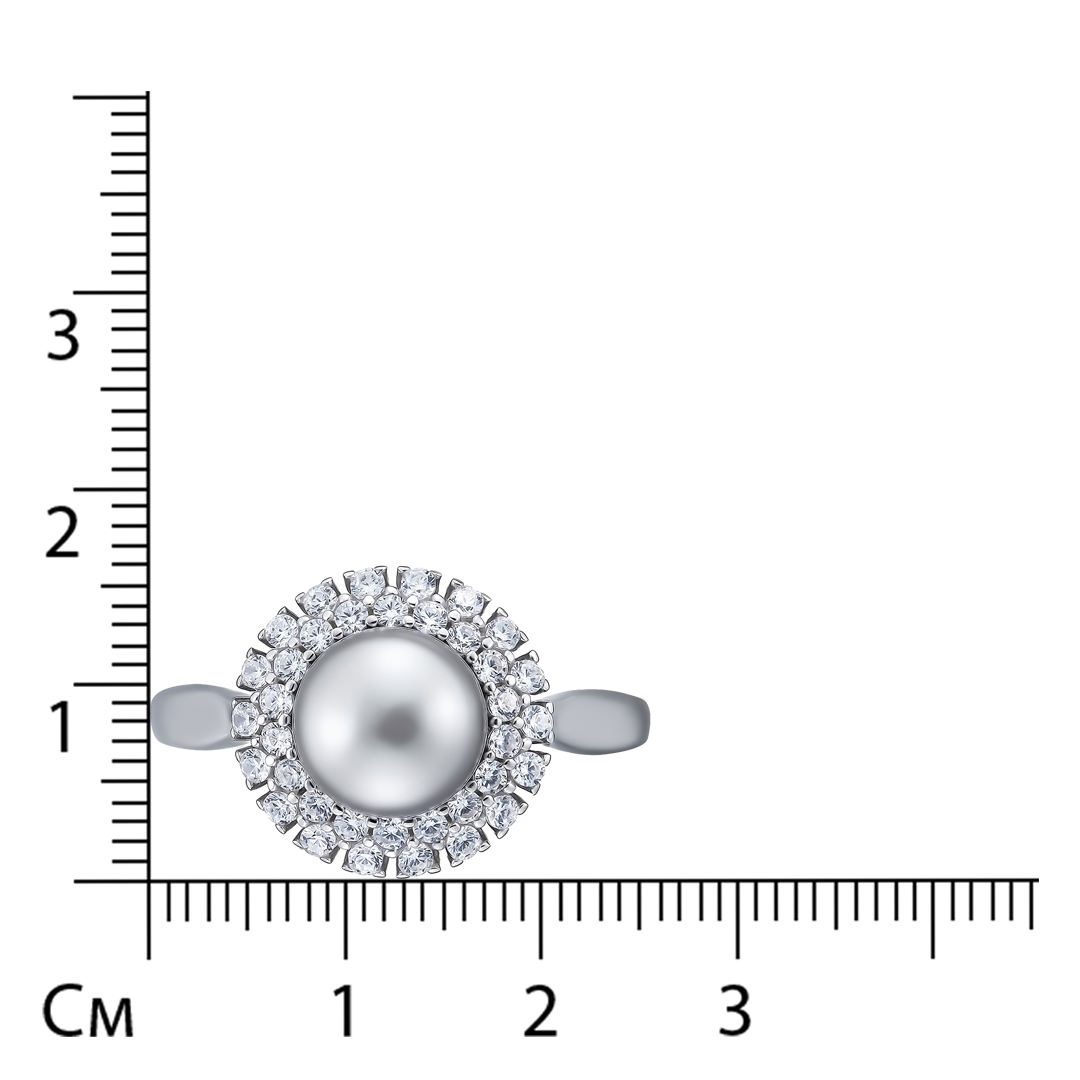 Серебряное кольцо с жемчугом