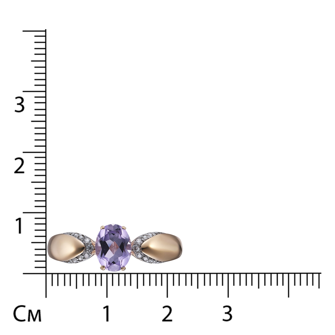 Серебряное кольцо с аметистом