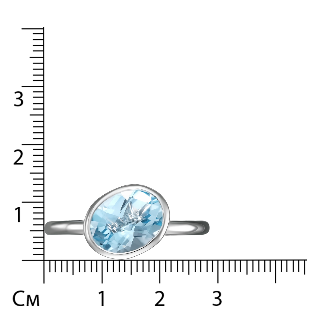 Серебряное кольцо с топазом
