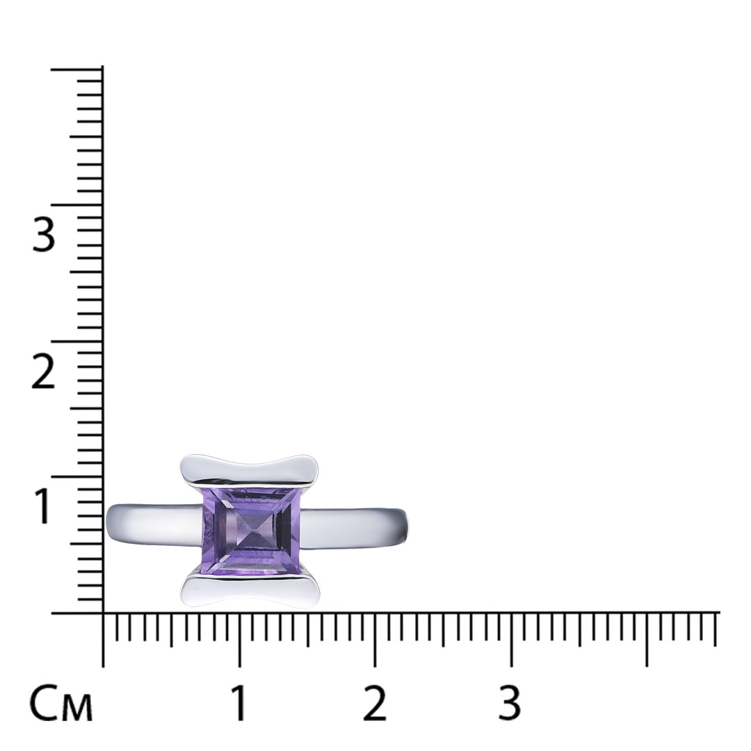 Серебряное кольцо с аметистом