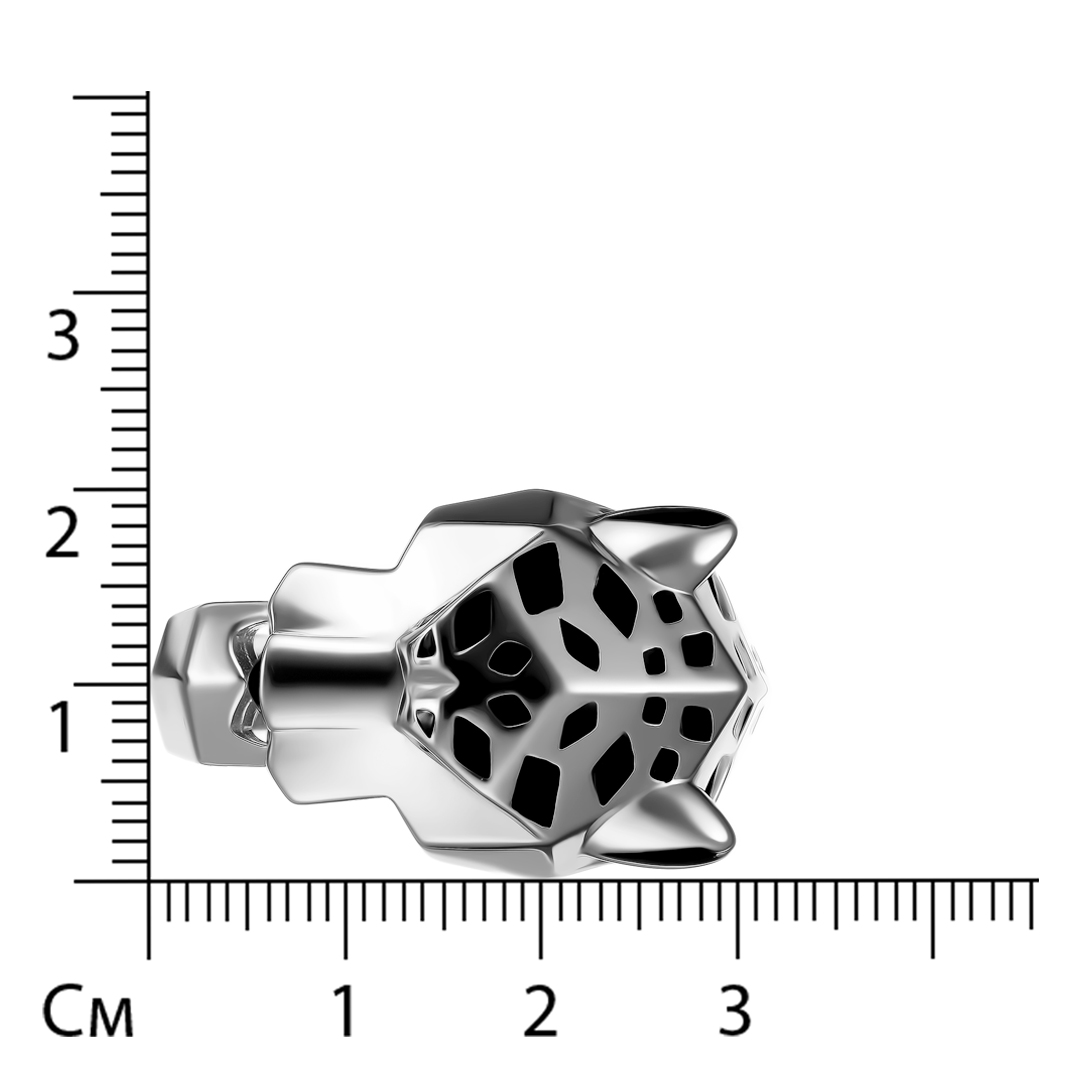 Серебряное кольцо цирконами "Пантера"