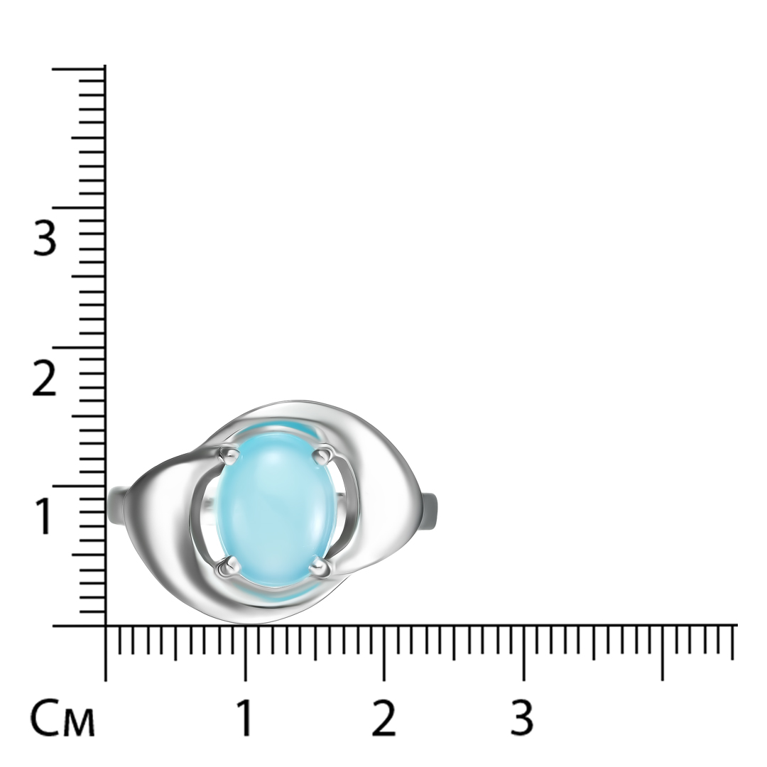 Серебряное кольцо с халцедоном