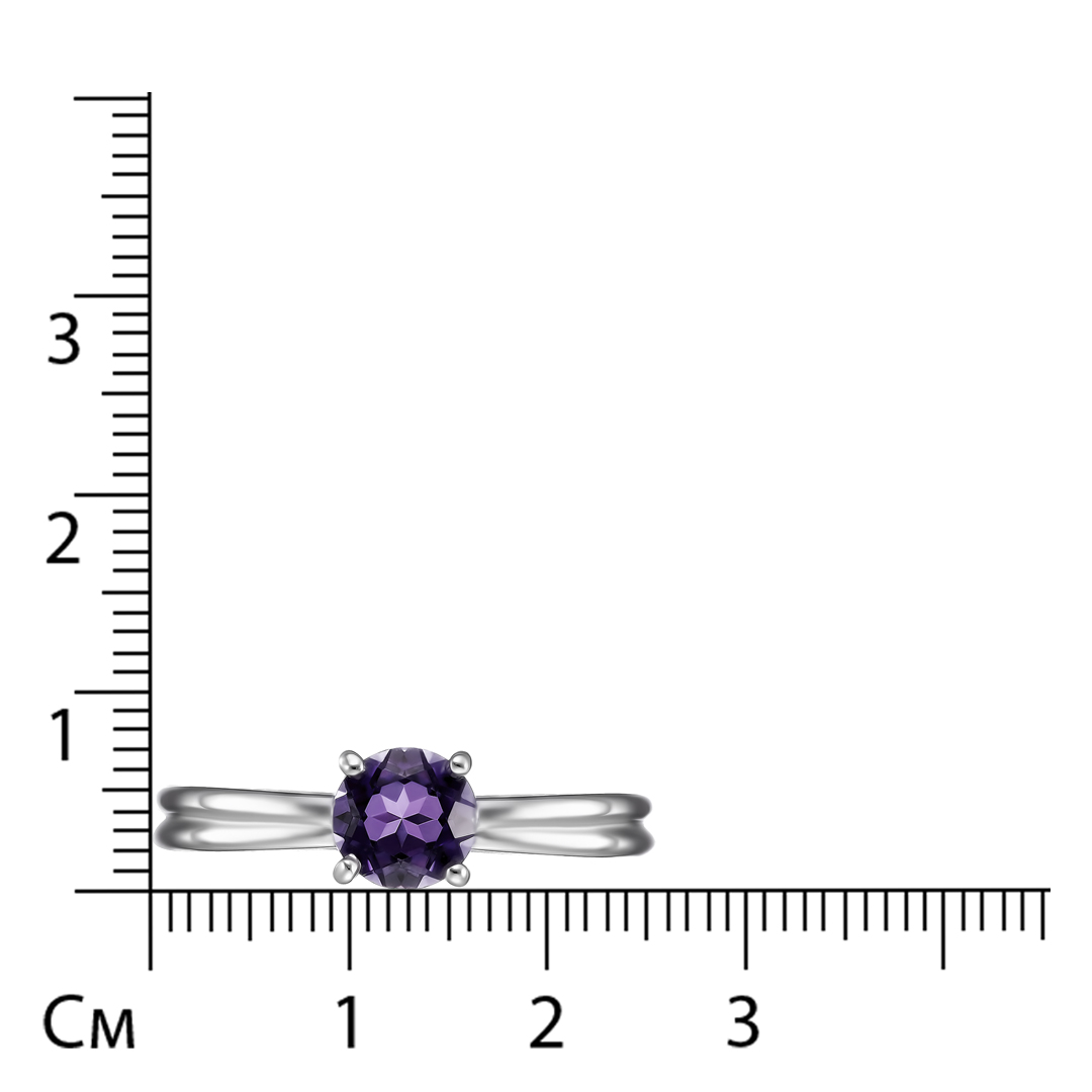 Серебряное кольцо с аметистом