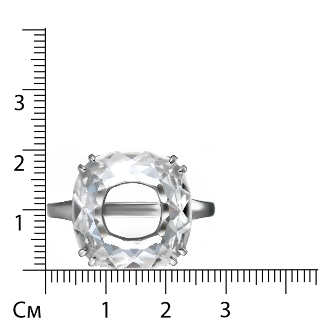 Серебряное кольцо с горным хрусталем