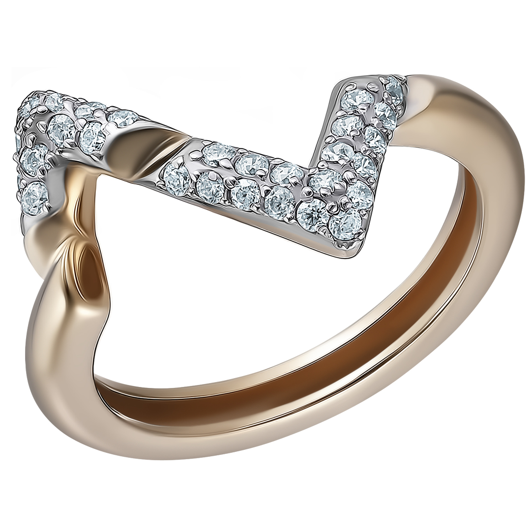 Серебряное кольцо 925 пробы; вставки 1 Агат зеленый; 12 Фианит бесцв.;
