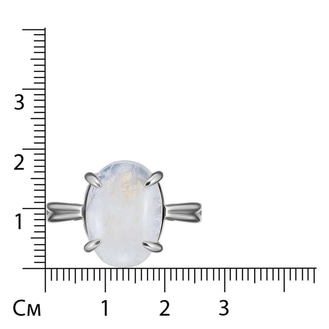 Серебряное кольцо с лунным камнем