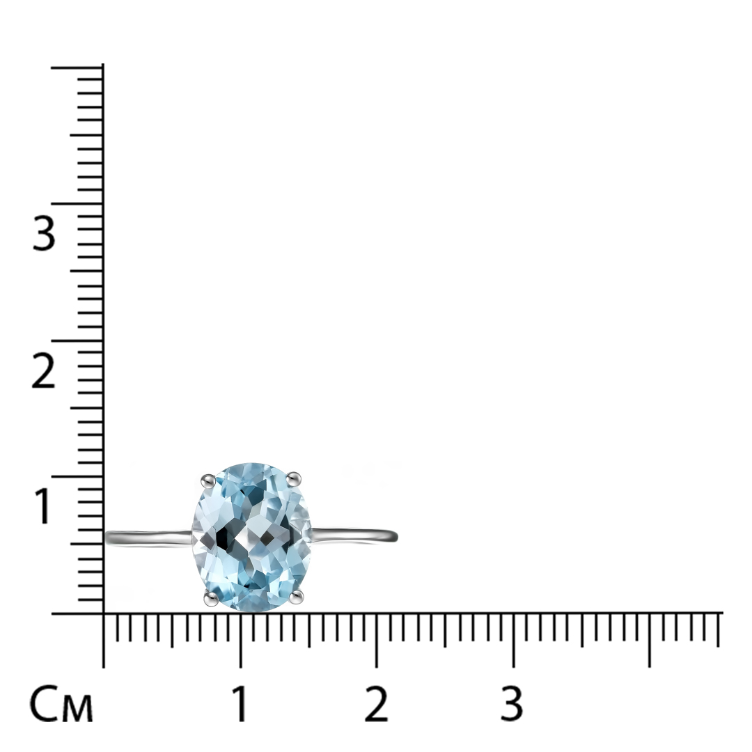 Серебряное кольцо с топазом