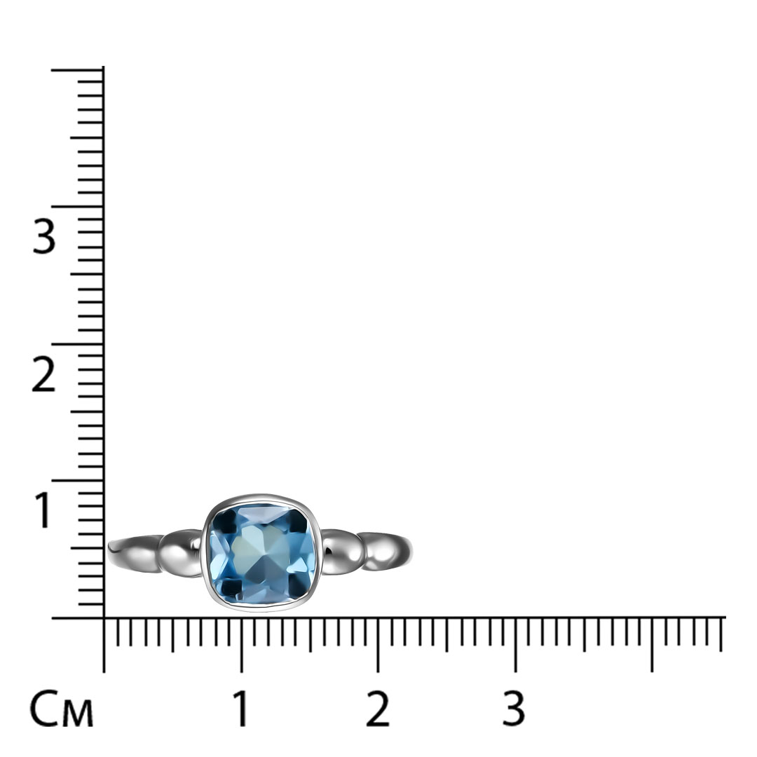 Серебряное кольцо с топазом