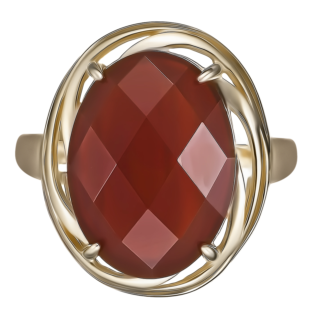 Серебряное кольцо с агатом
