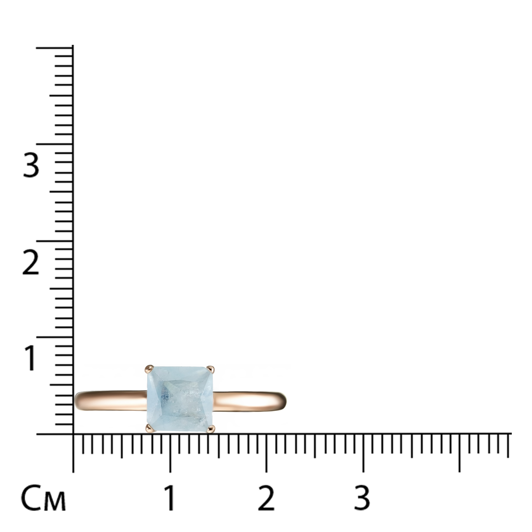 Серебряное кольцо с аквамарином