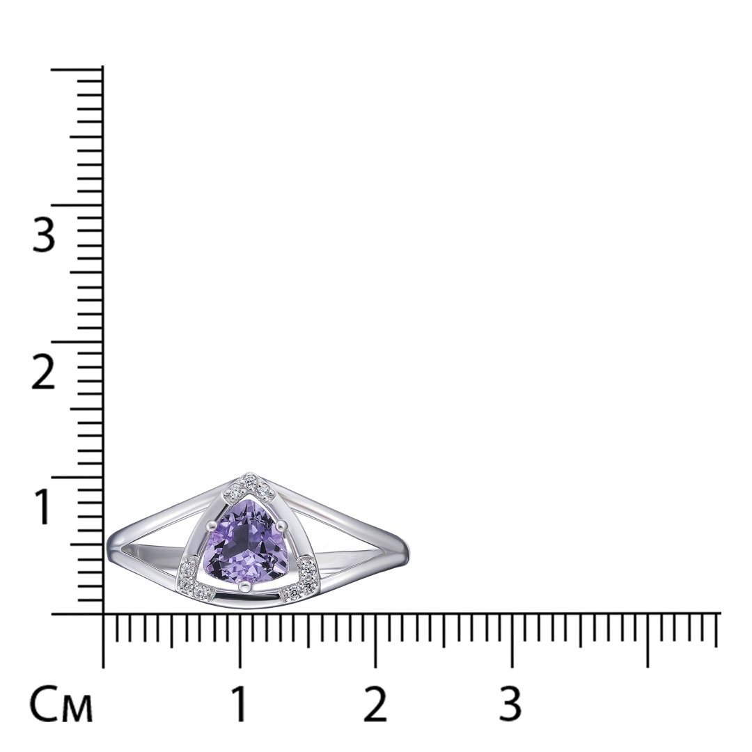 Серебряное кольцо с аметистом