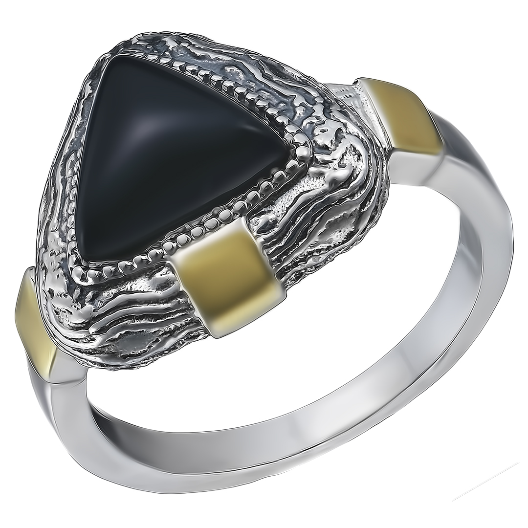 Серебряное кольцо с агатом