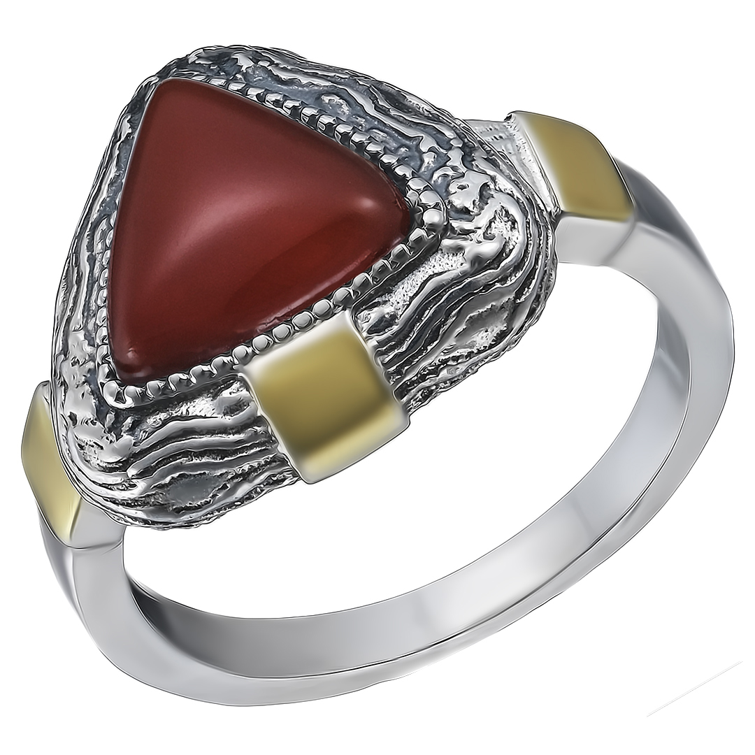 Серебряное кольцо с сердоликом