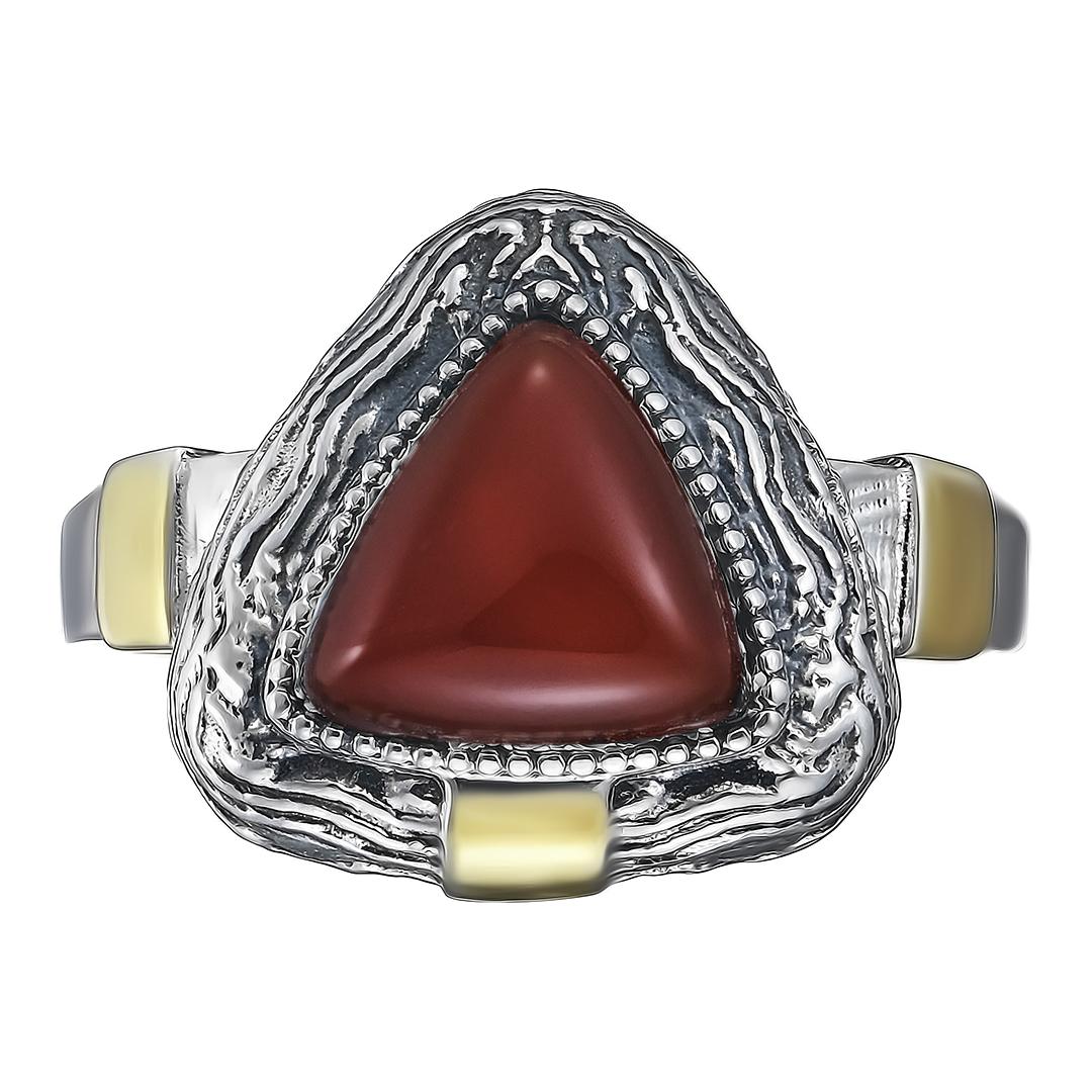 Серебряное кольцо с сердоликом