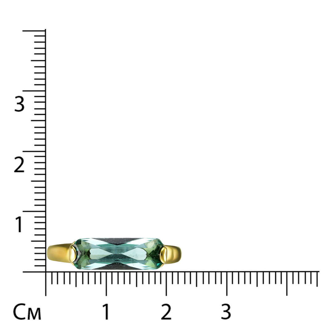 Серебряное кольцо с празиолитом