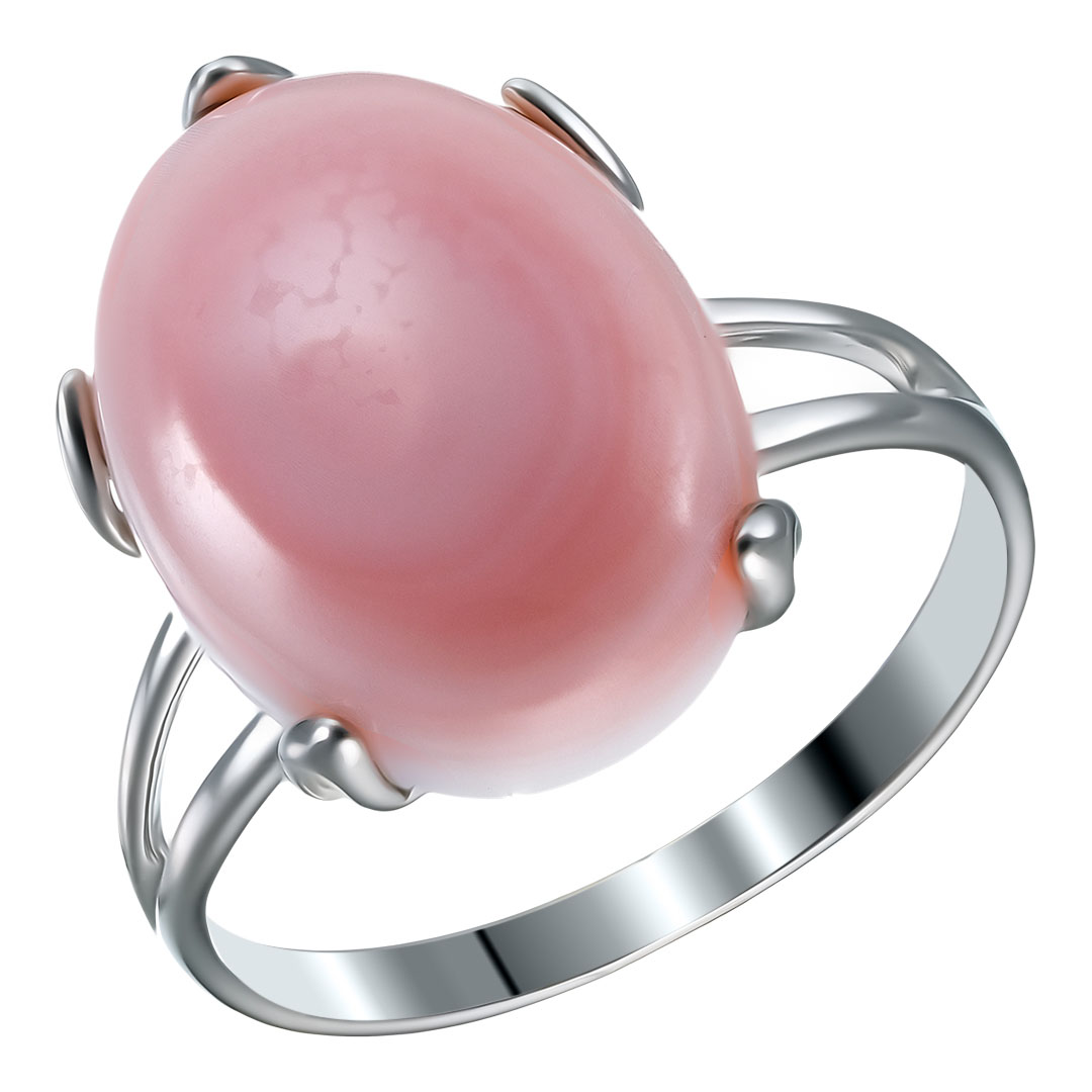 Серебряное кольцо с кораллом