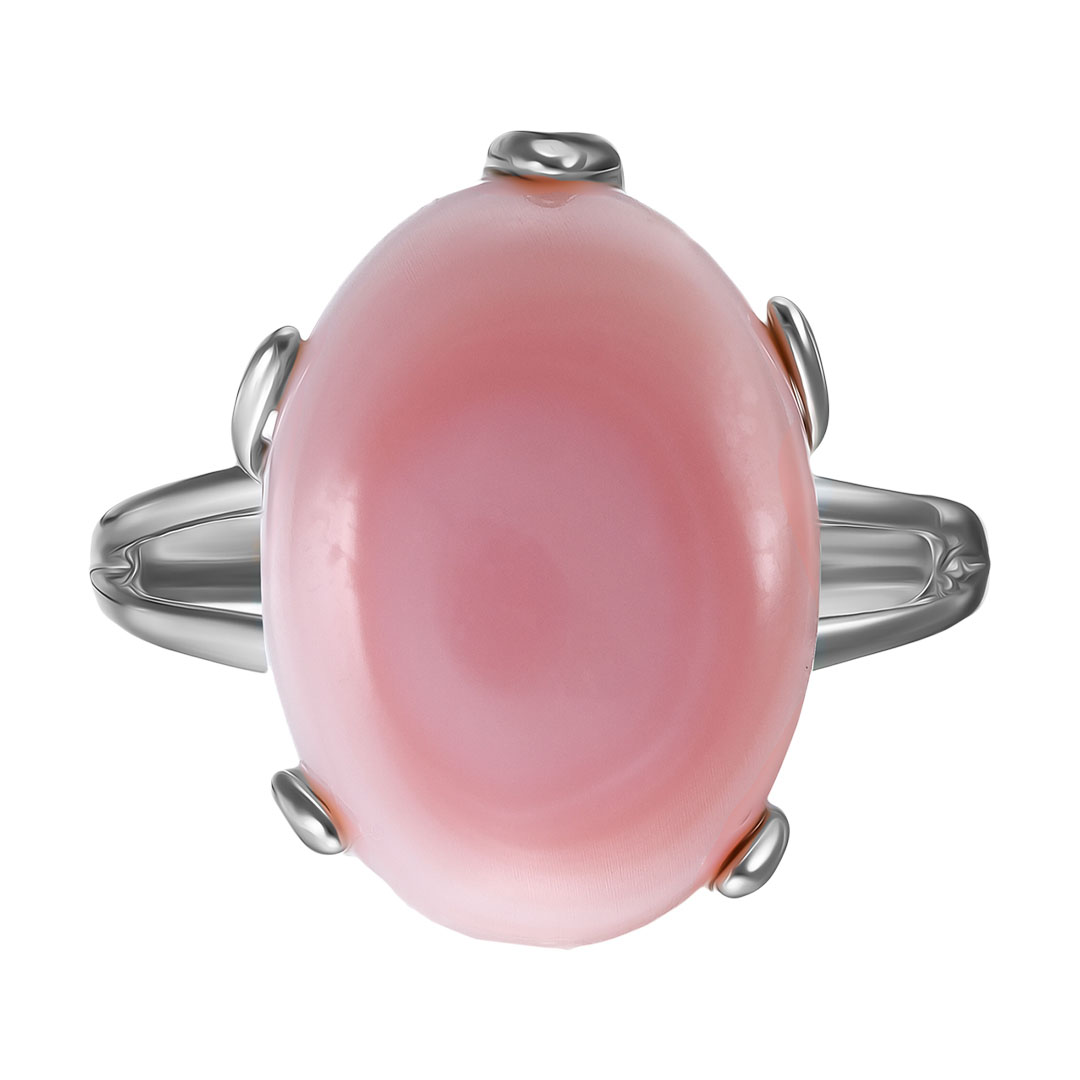 Серебряное кольцо с кораллом