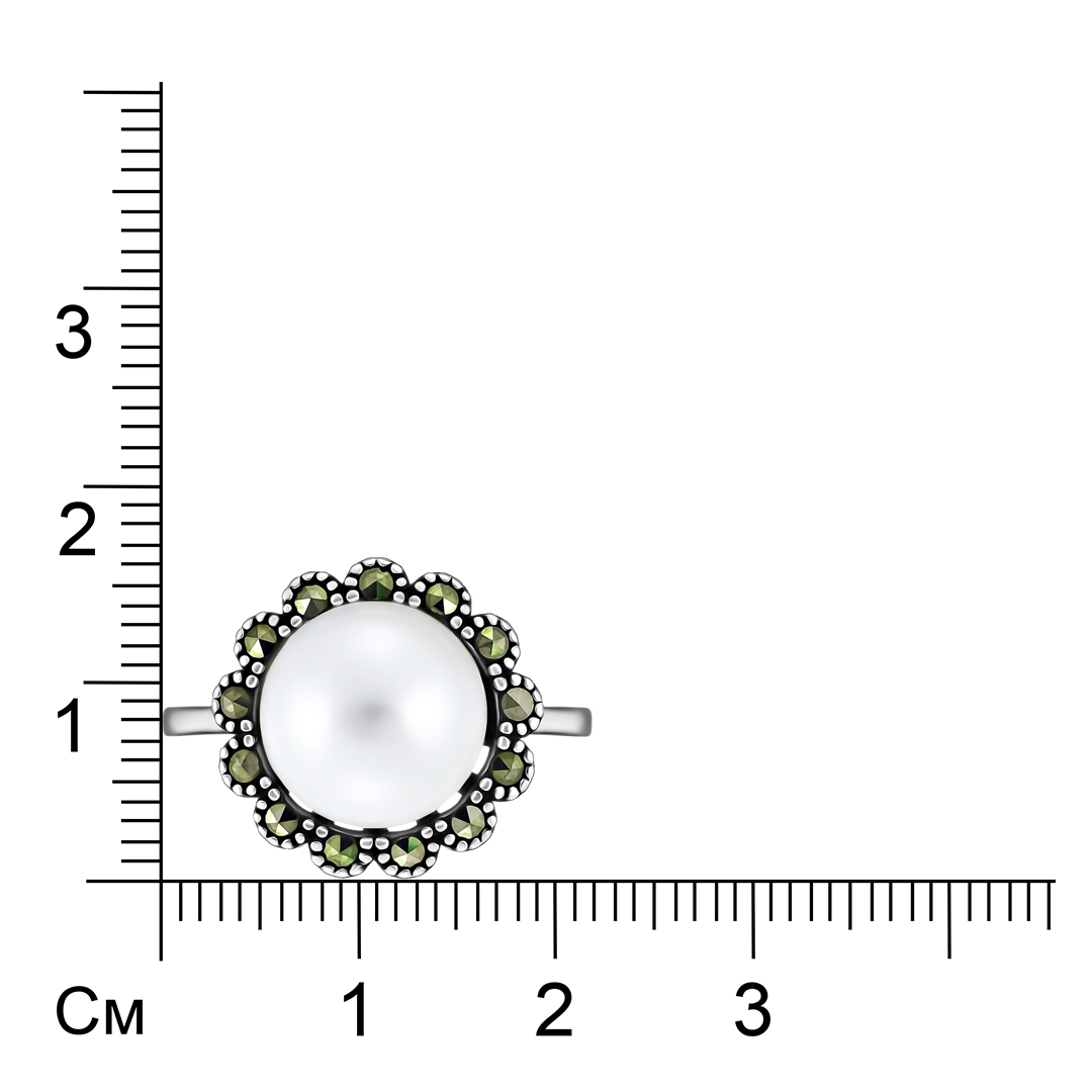 Серебряное кольцо с жемчугом