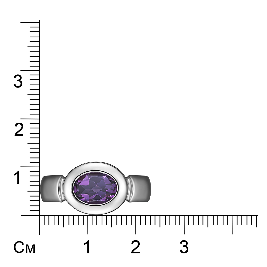 Серебряное кольцо с аметистом
