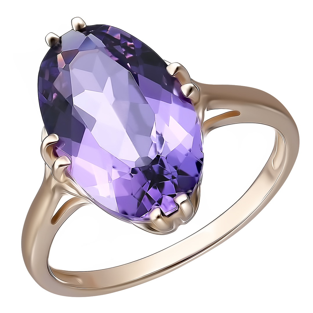 Серебряное кольцо с аметистом