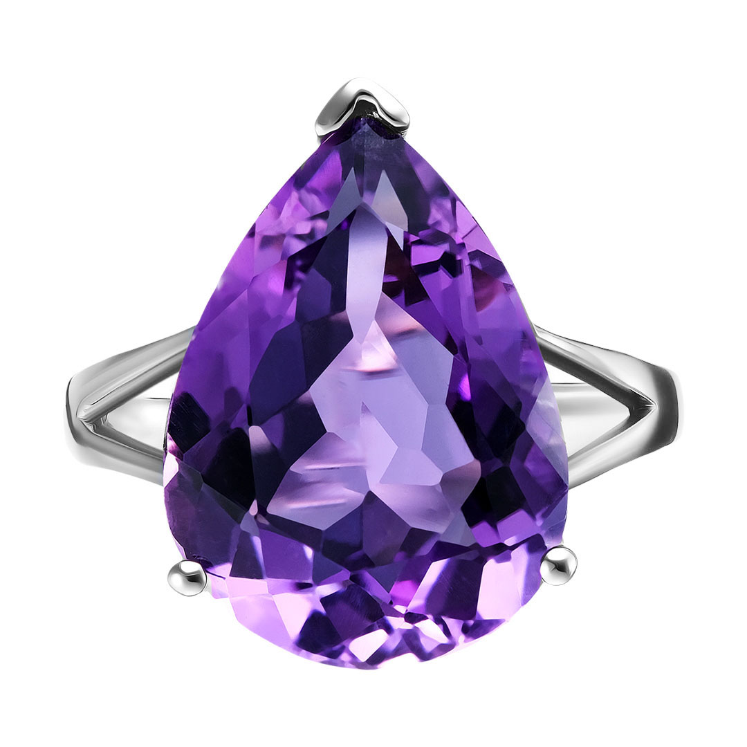 Серебряное кольцо с аметистом