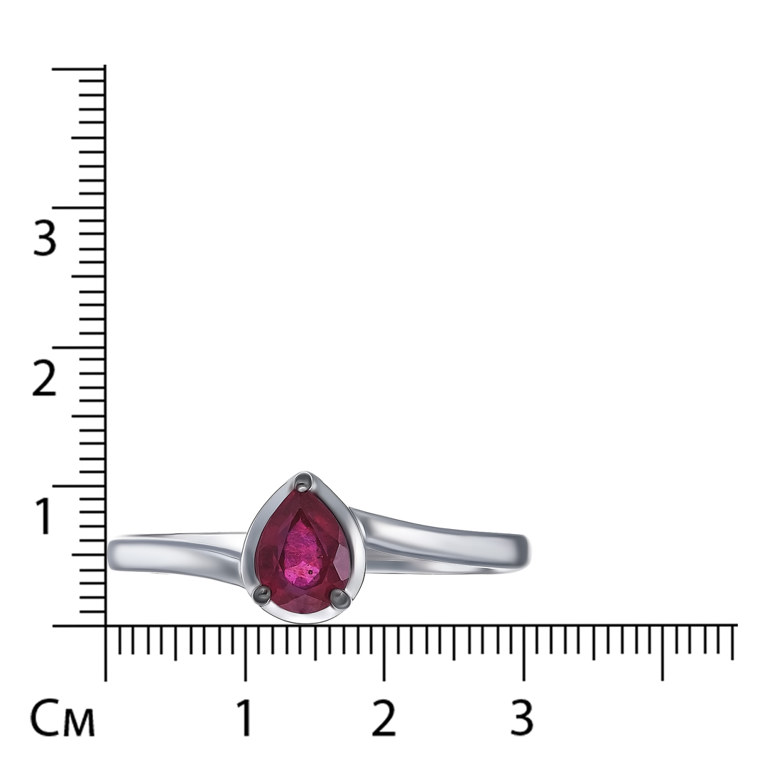 Серебряное кольцо с рубином