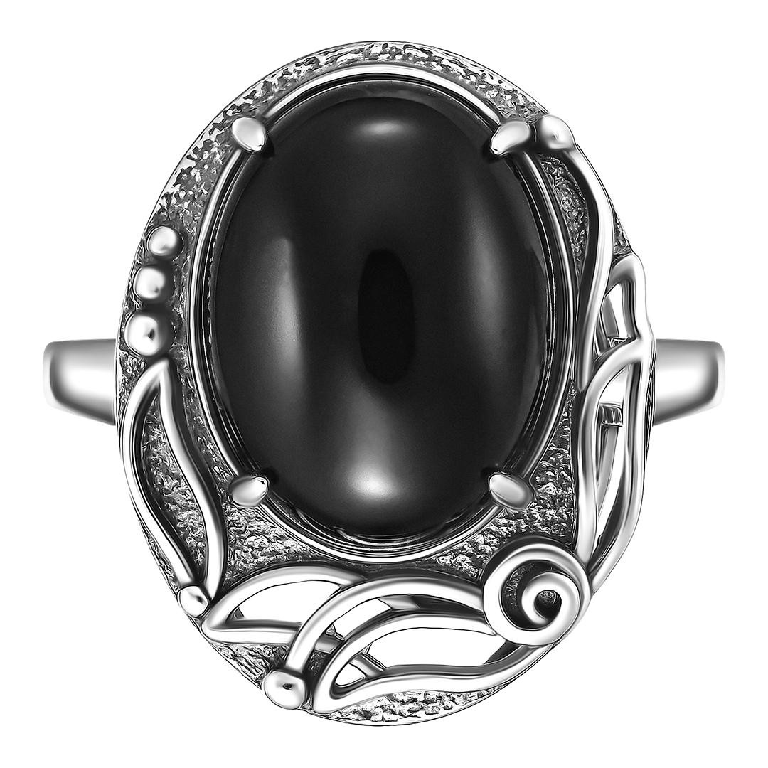 Серебряное кольцо с агатом