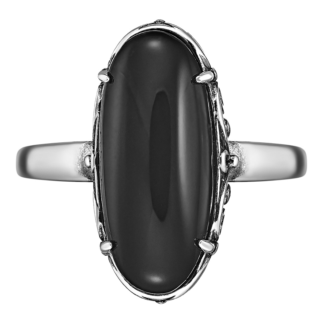 Серебряное кольцо с агатом