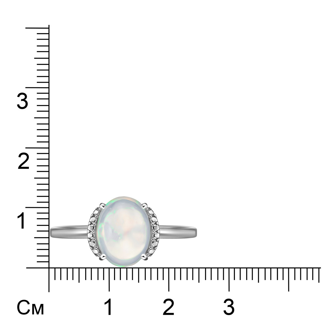 Серебряное кольцо с опалом