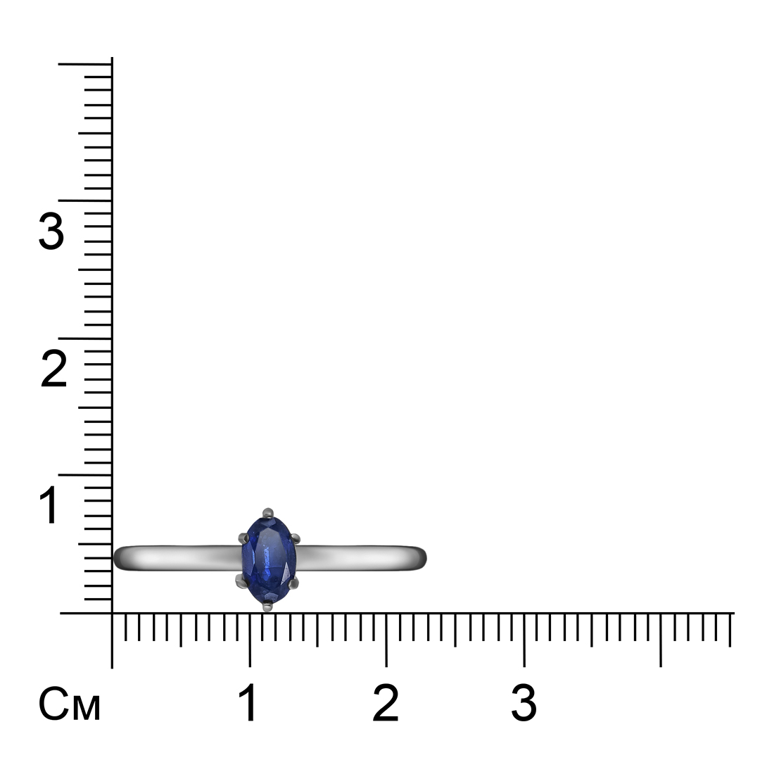 Серебряное кольцо с сапфиром
