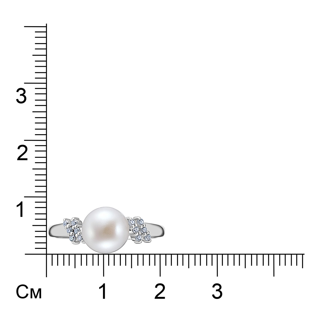 Серебряное кольцо с жемчугом