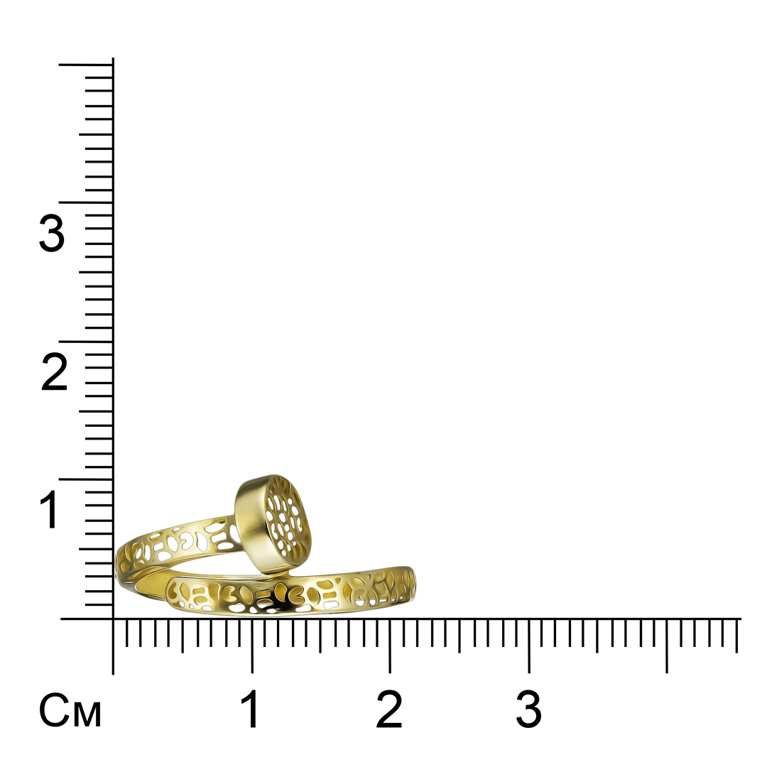 Кольцо из желтого золота "Гвоздь"
