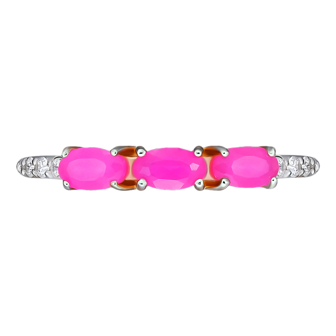 Серебряное кольцо с агатами
