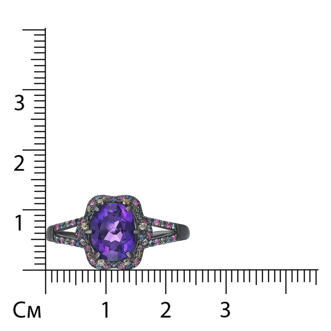 Серебряное кольцо с аметистом