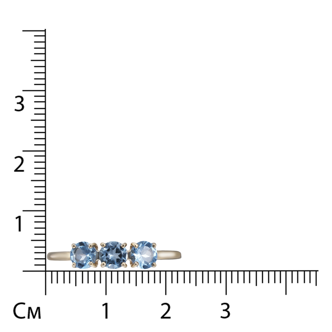 Кольцо из золота с топазами swiss