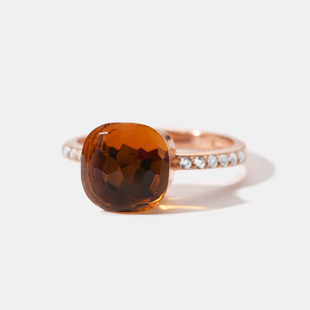 Серебряное кольцо с лимонным кварцем