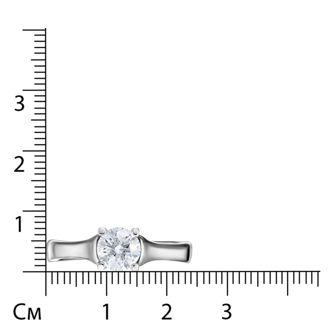 Кольцо из платины с бриллиантом