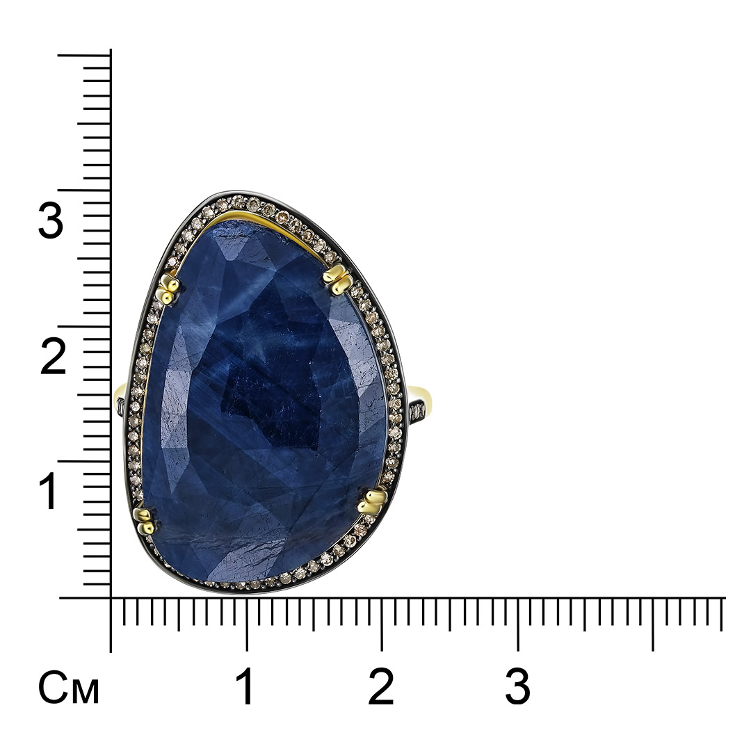 Серебряное кольцо с корундом