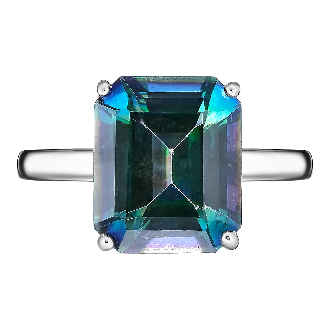 Серебряное кольцо с топазом Мистик