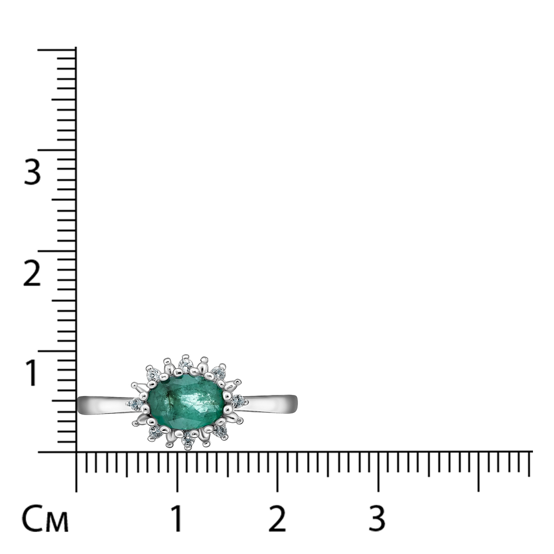 Серебряное кольцо с изумрудом
