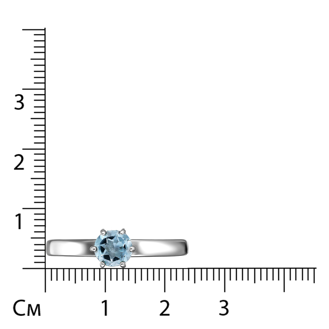 Серебряное кольцо с топазом