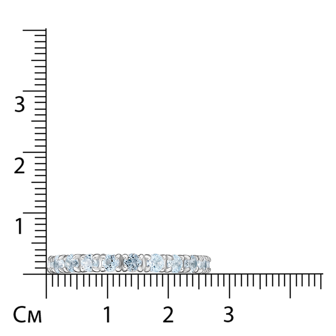 Серебряное кольцо с топазами