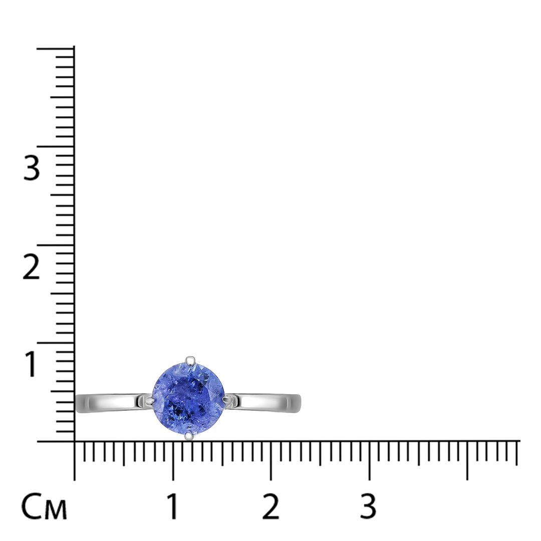 Серебряное кольцо с танзанитом