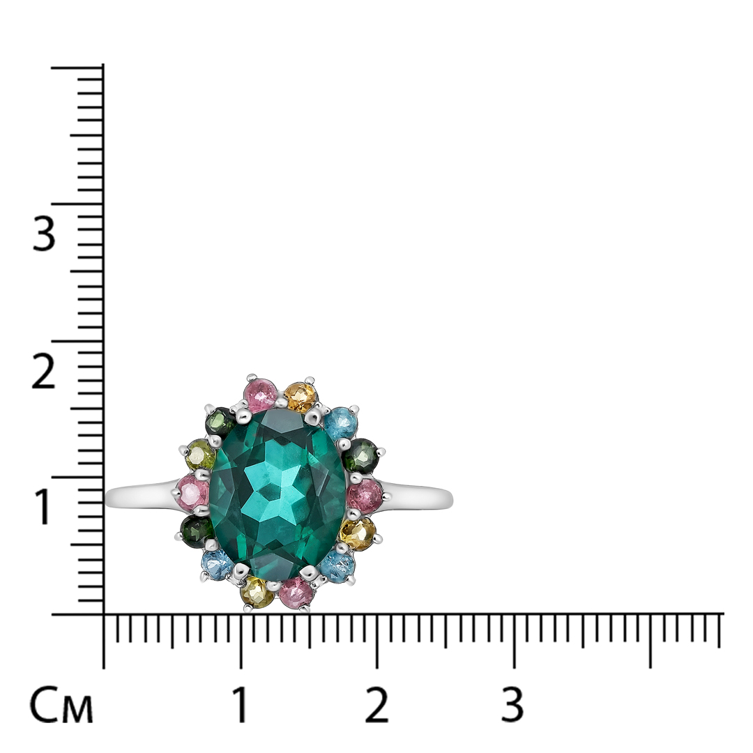 Серебряное кольцо с празиолитом