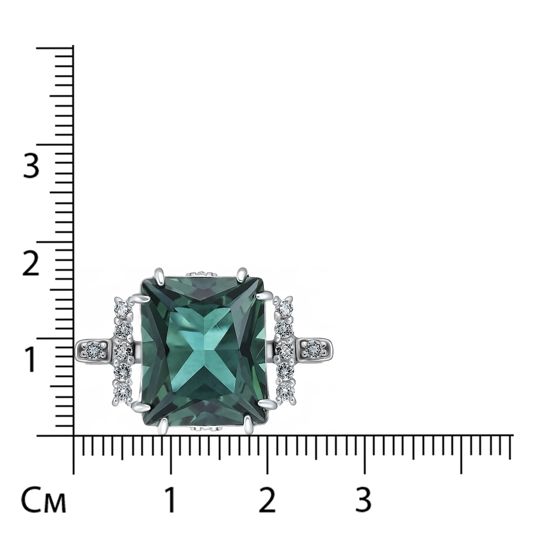 Серебряное кольцо с празиолитом