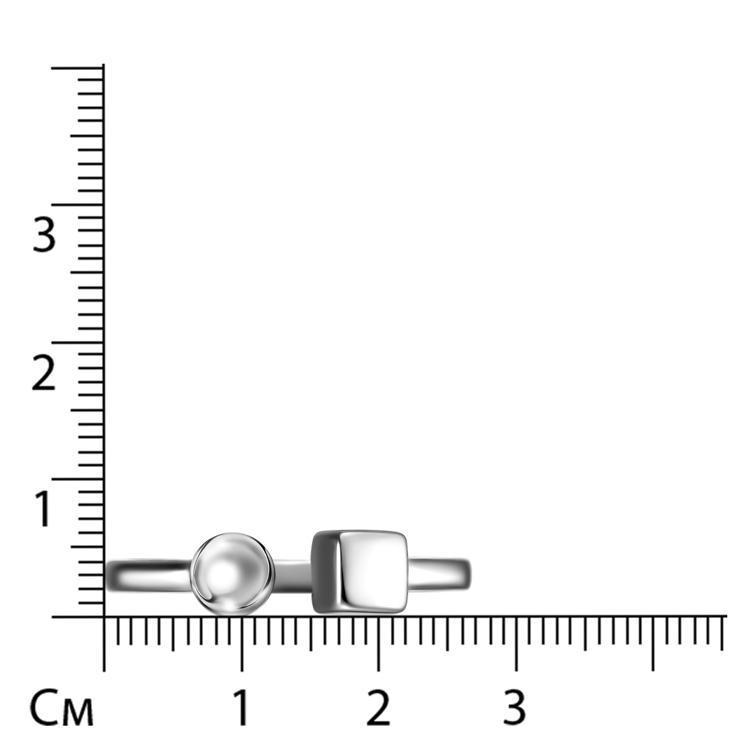 Серебряное кольцо 925 пробы; незамкнутое;