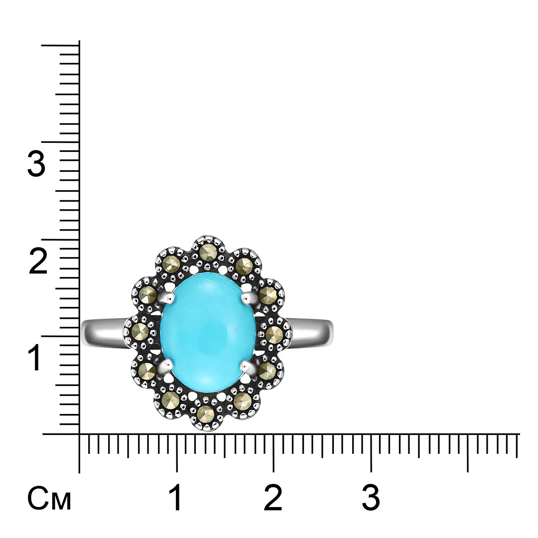 Серебряное кольцо с бирюзой